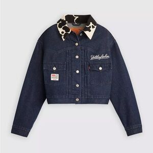 NWT Levi’s x Toy Story cropped denim jacket Jessie Cowgirl small $138